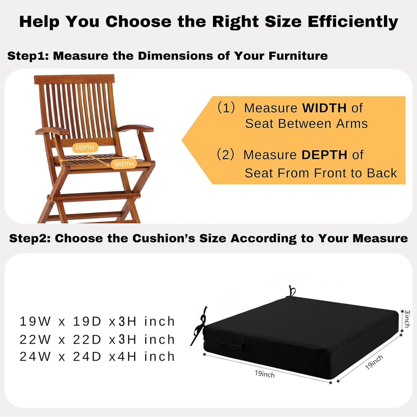 ideehome outdoor chair cushions in a garden setting