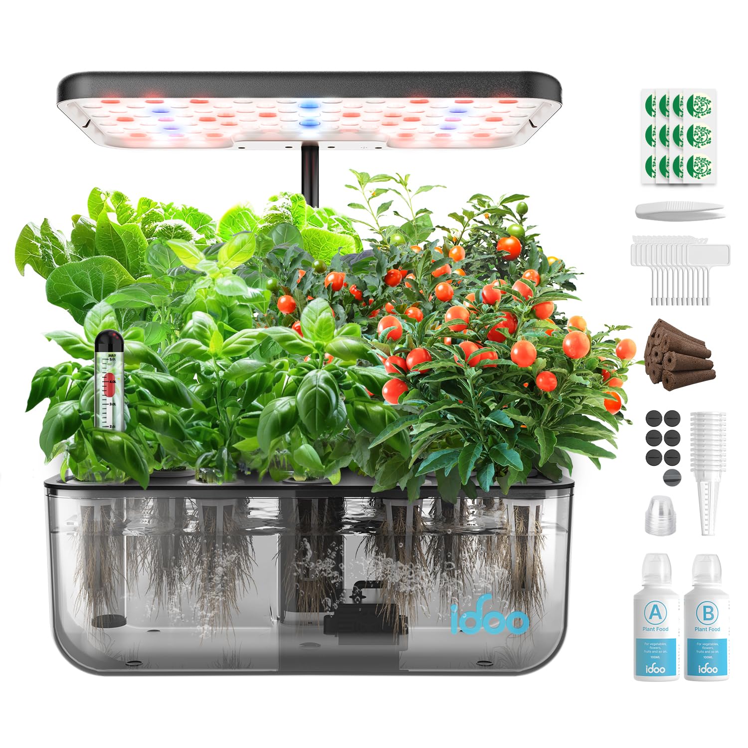 iDOO Hydroponics Growing System transparent water tank