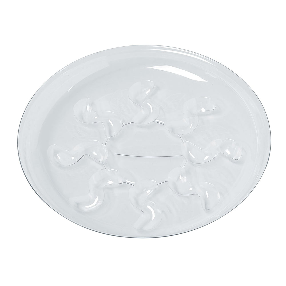 Idyllize 10-inch heavy-duty plant saucer stacked