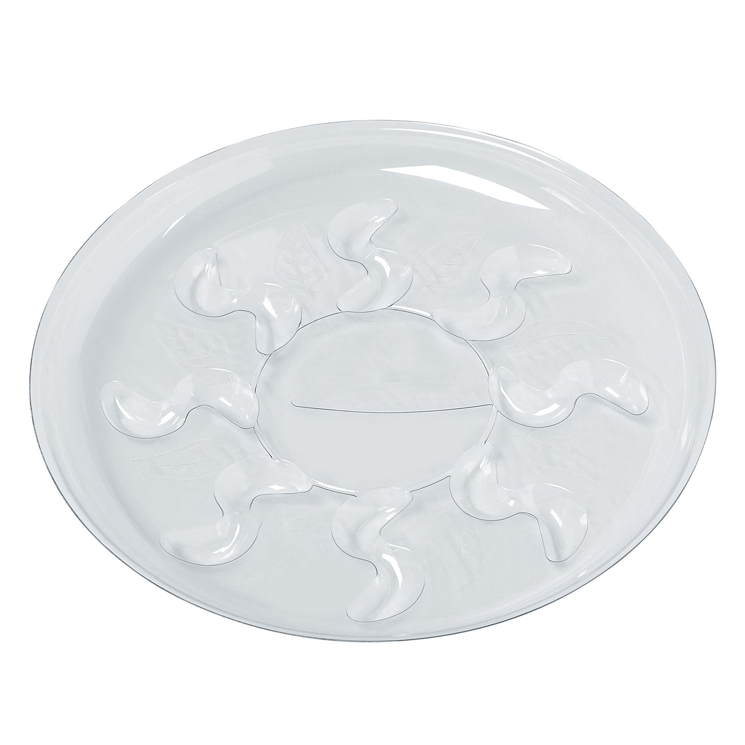 Idyllize 12 inch heavy duty plant saucer stacked