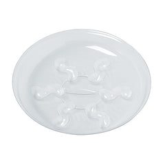 Idyllize 8 inch heavy duty clear plastic plant saucer with plant in it