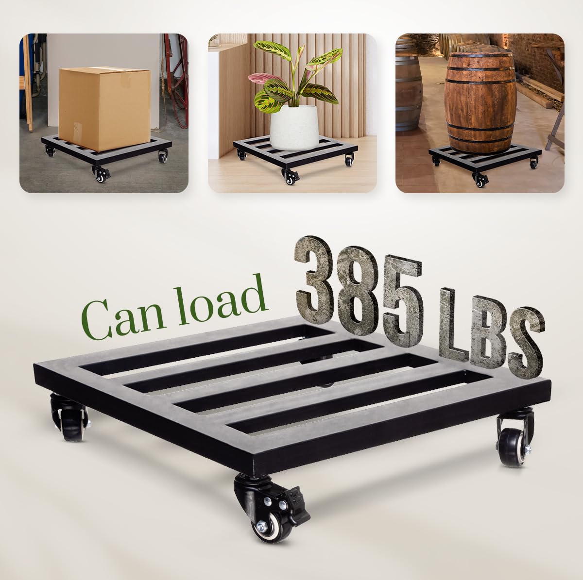 IDZO Lockable Heavy Duty Trolley in outdoor garden setting
