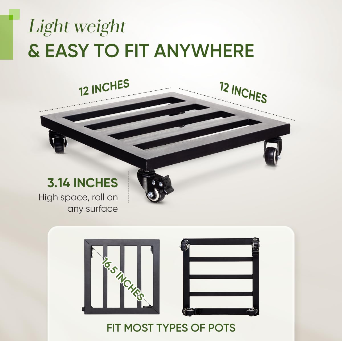 IDZO Lockable Heavy Duty Trolley packaging with specifications listed