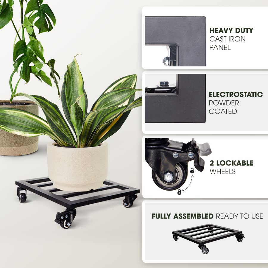 IDZO Plant Caddy heavy-duty metal construction detail