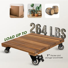IDZO Plant caddy with heavy planter on it