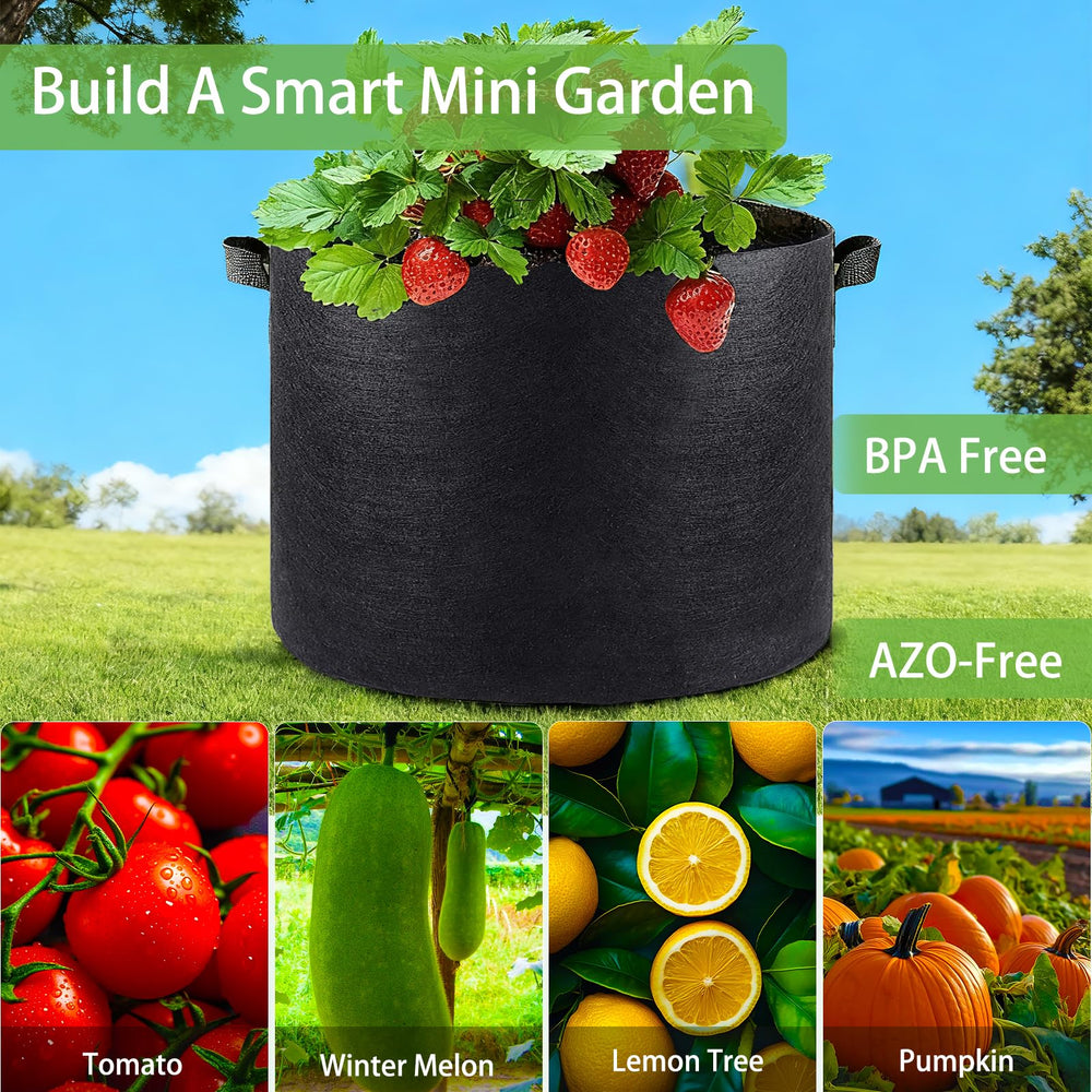 iGarden Grow Bag dimensions displayed next to a ruler