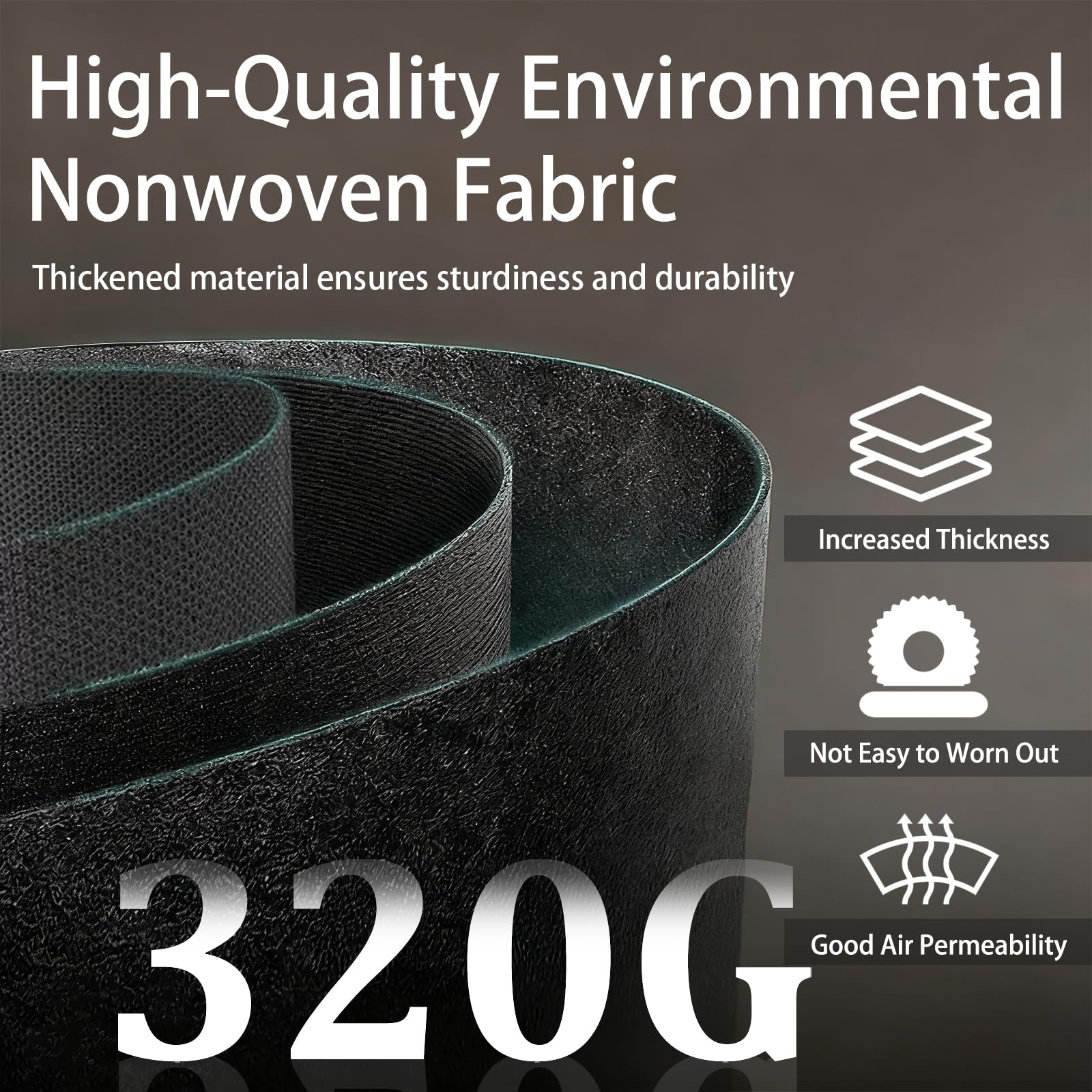 iGarden Grow Bag showing breathable fabric and drainage