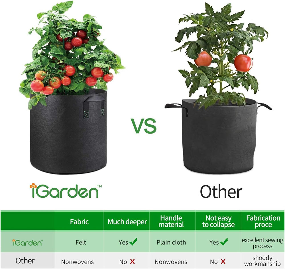 iGarden Grow Bags packaging with product details