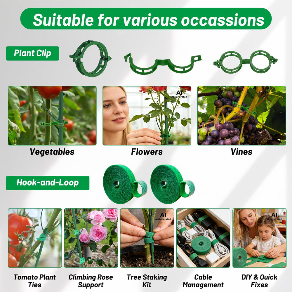 IKKAB plant support stakes blending with green foliage