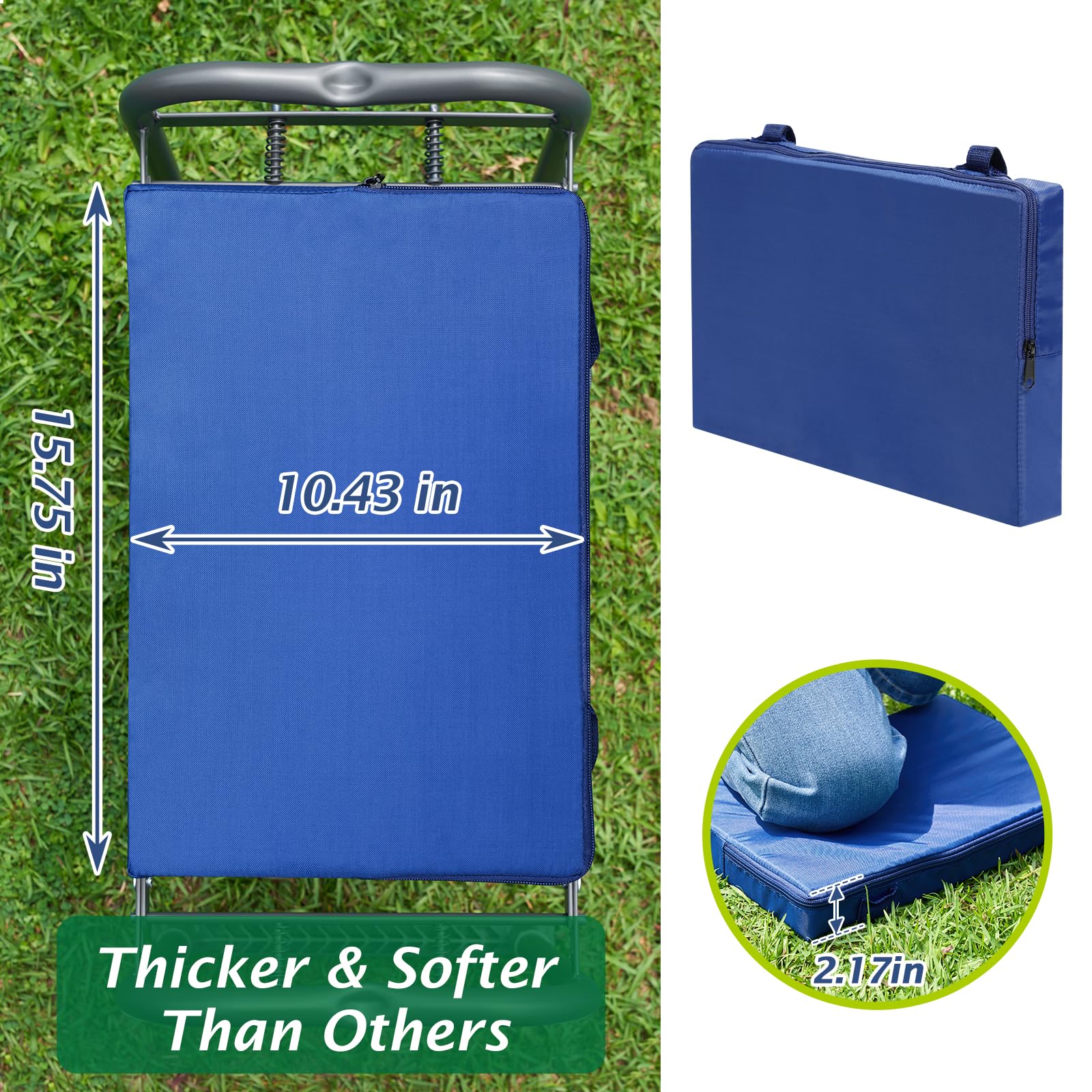 ikkle Garden Kneeler cushion close-up