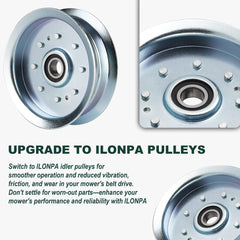 ILONPA Flat Idler Pulley packaging with product details