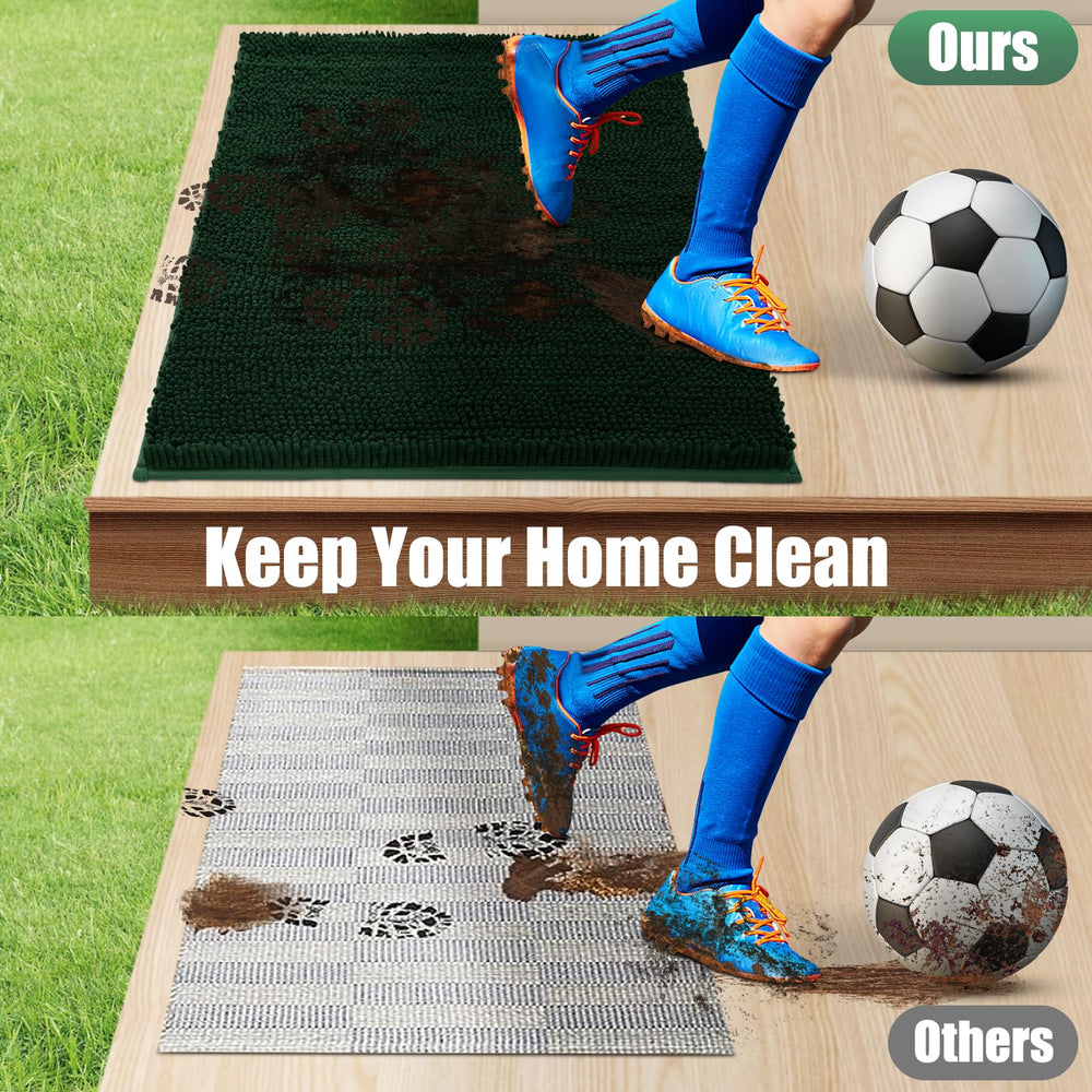 IM HOME Chenille Door Mat machine washing process