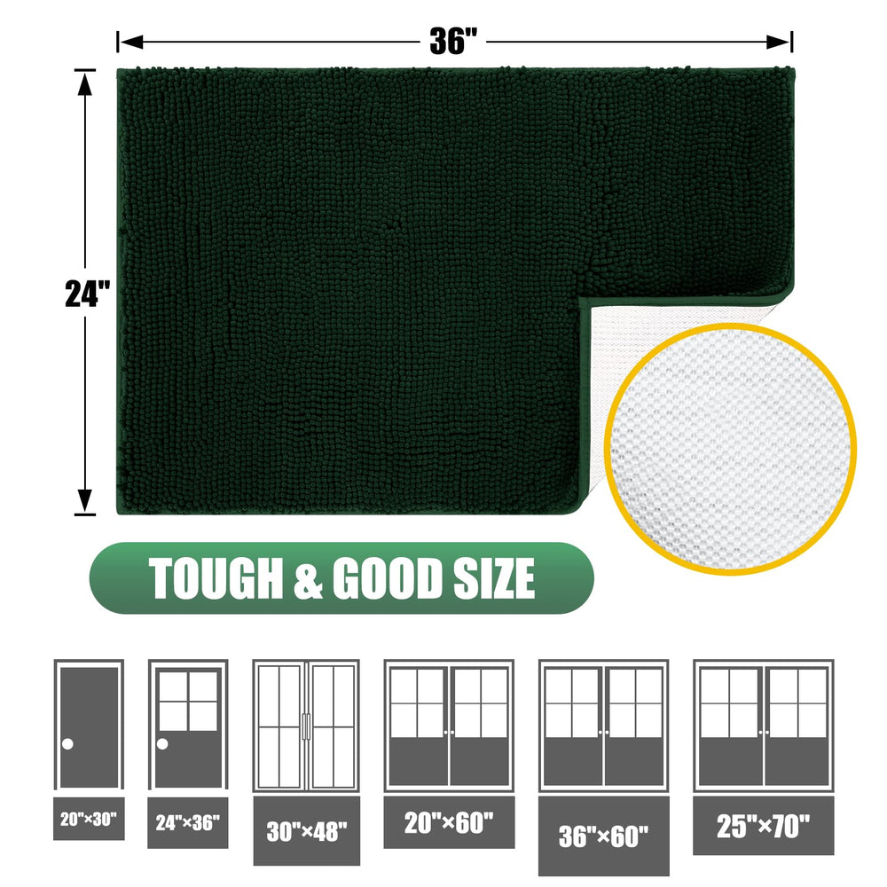 IM HOME Chenille Door Mat packaging details