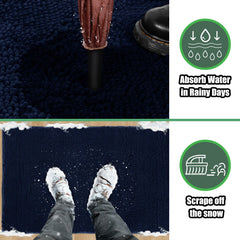 IM HOME Chenille Door Mat textured surface detail