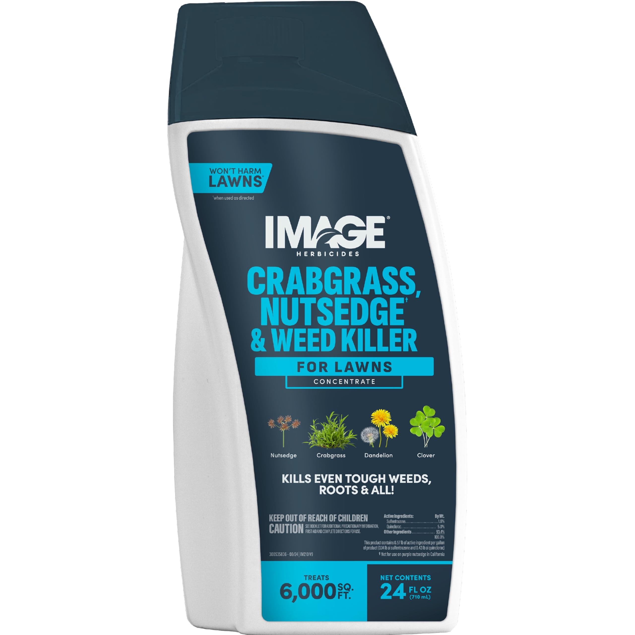 Image Herbicides Crabgrass, Nutsedge, & Weed Killer 24 fl oz bottle front view