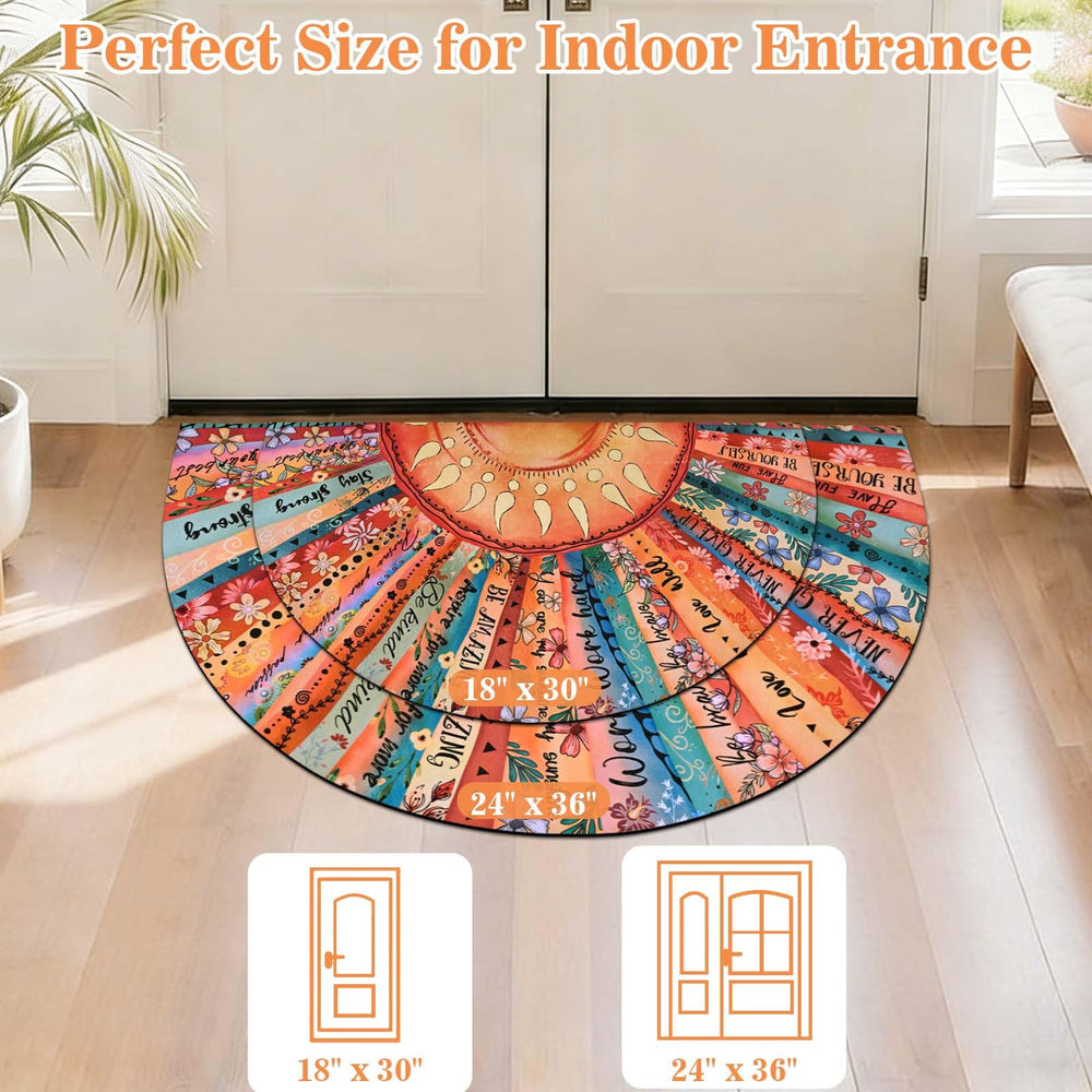Image of the door mat being vacuumed for easy cleaning
