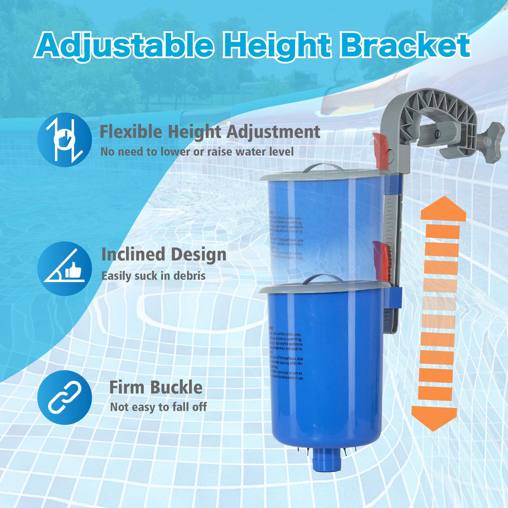 Image showing MUWOOB skimmer in action removing debris from pool