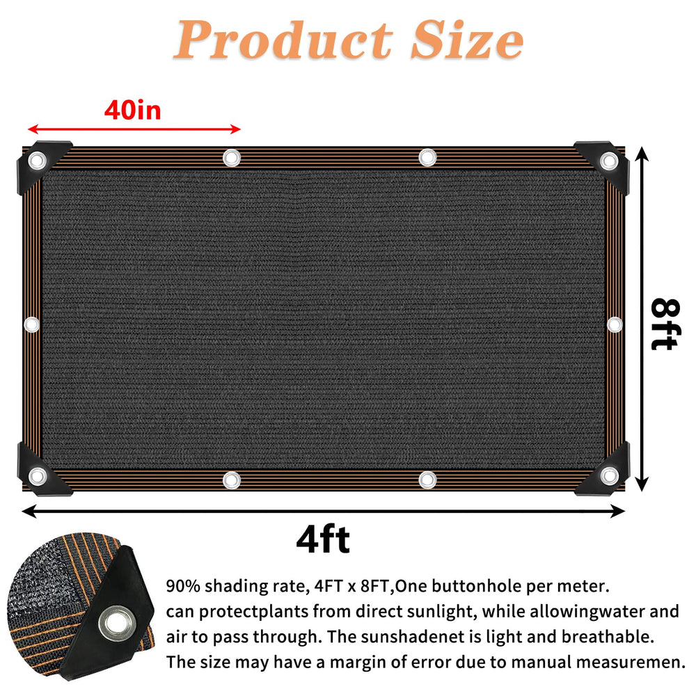 IMSGVIFO black shade cloth in garden setting