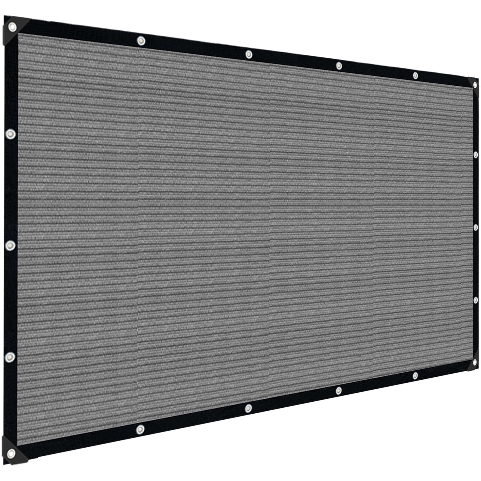 IMSGVIFO Grey Sun Shade Cloth front view 10x10FT