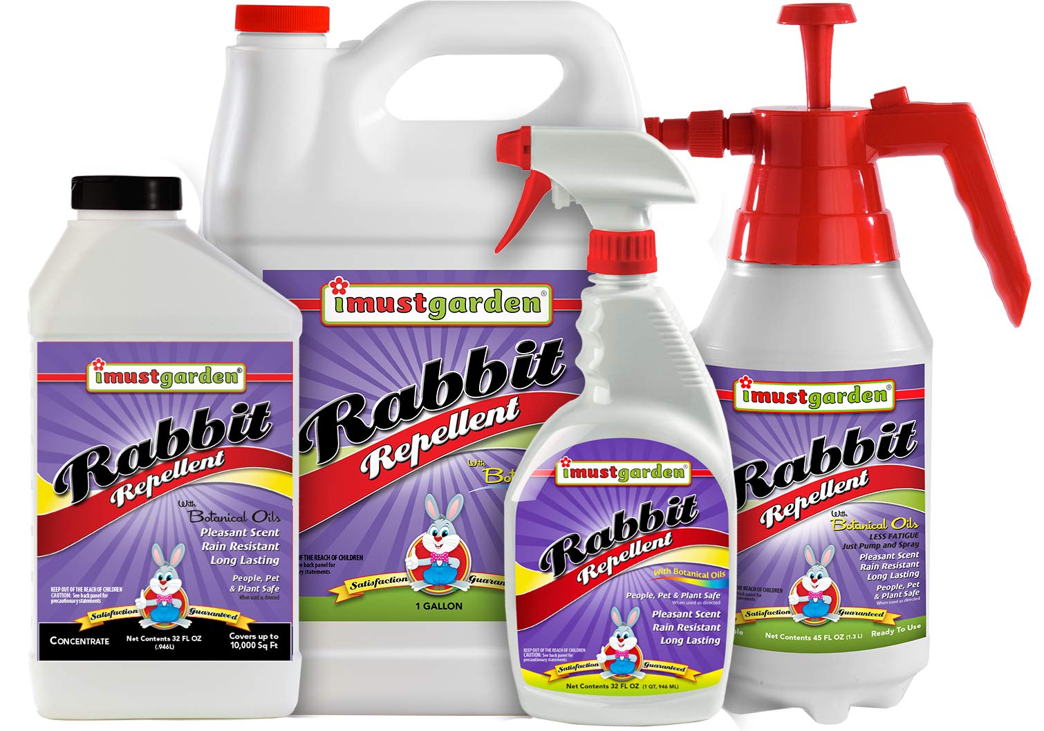 IMUSTGARDEN Rabbit Repellent Spray 32oz on patio table