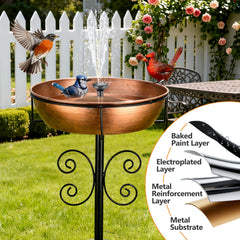 inanil bird bath in garden setting