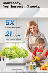 inbloom Hydroponics Growing System Kit with LED grow lights