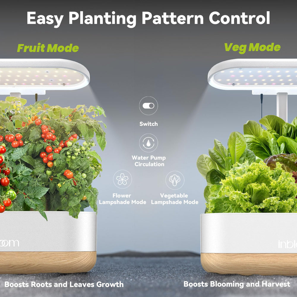 inbloom Hydroponics kit contents including planting baskets and sponges