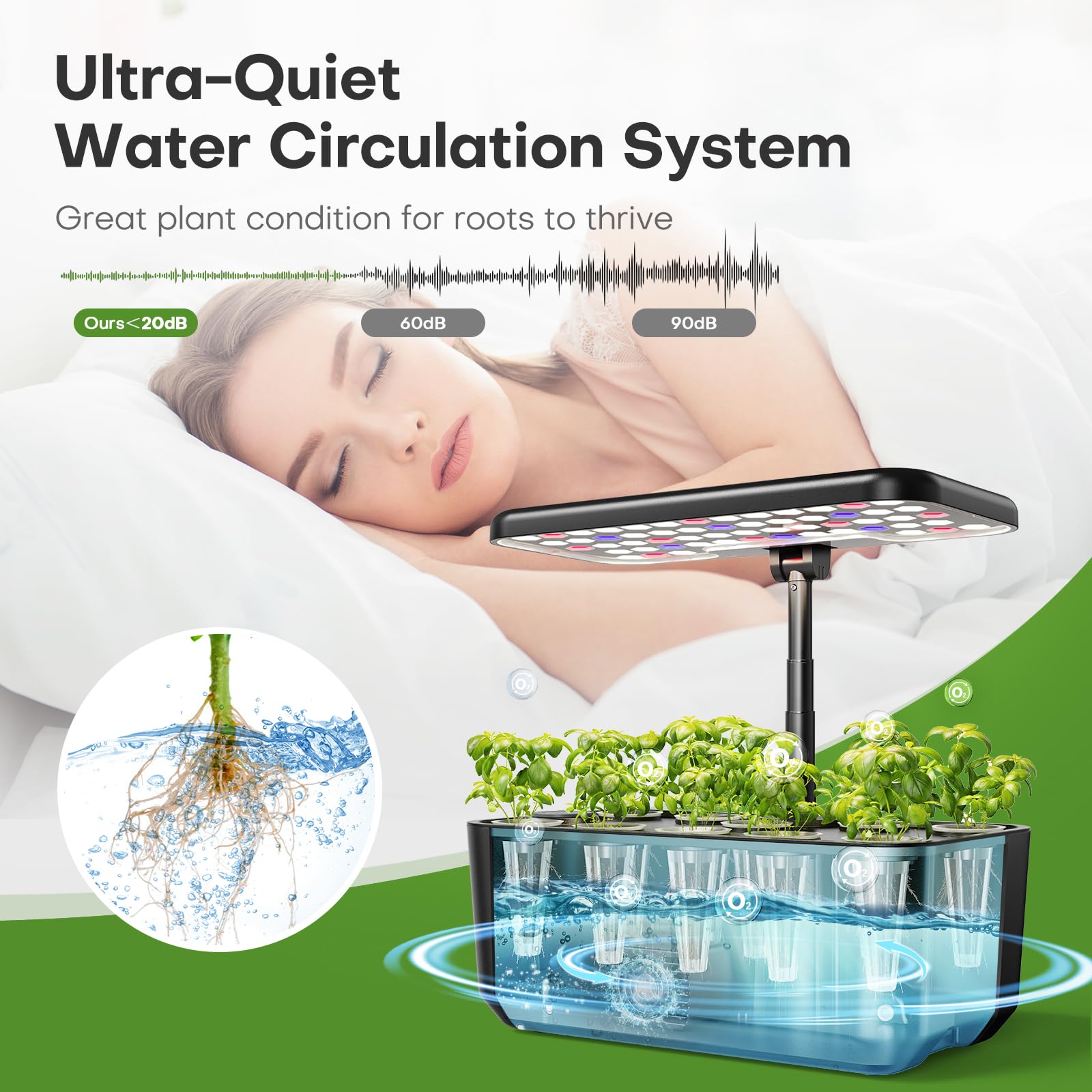 Included accessories for Ahopegarden hydroponics kit