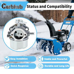 Included spark plug and fuel filter for Carbhub 640052