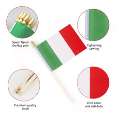 Individual Ckexin mini Italy flag on stick