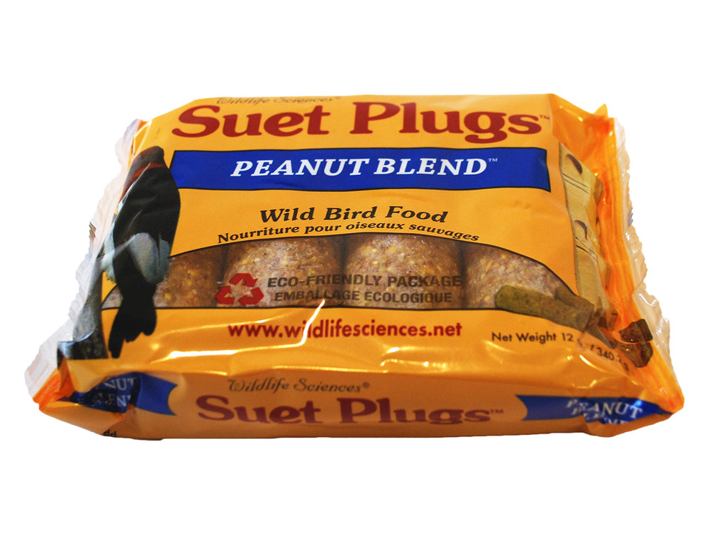 Individual Wildlife Sciences Suet Plug with peanut pieces visible