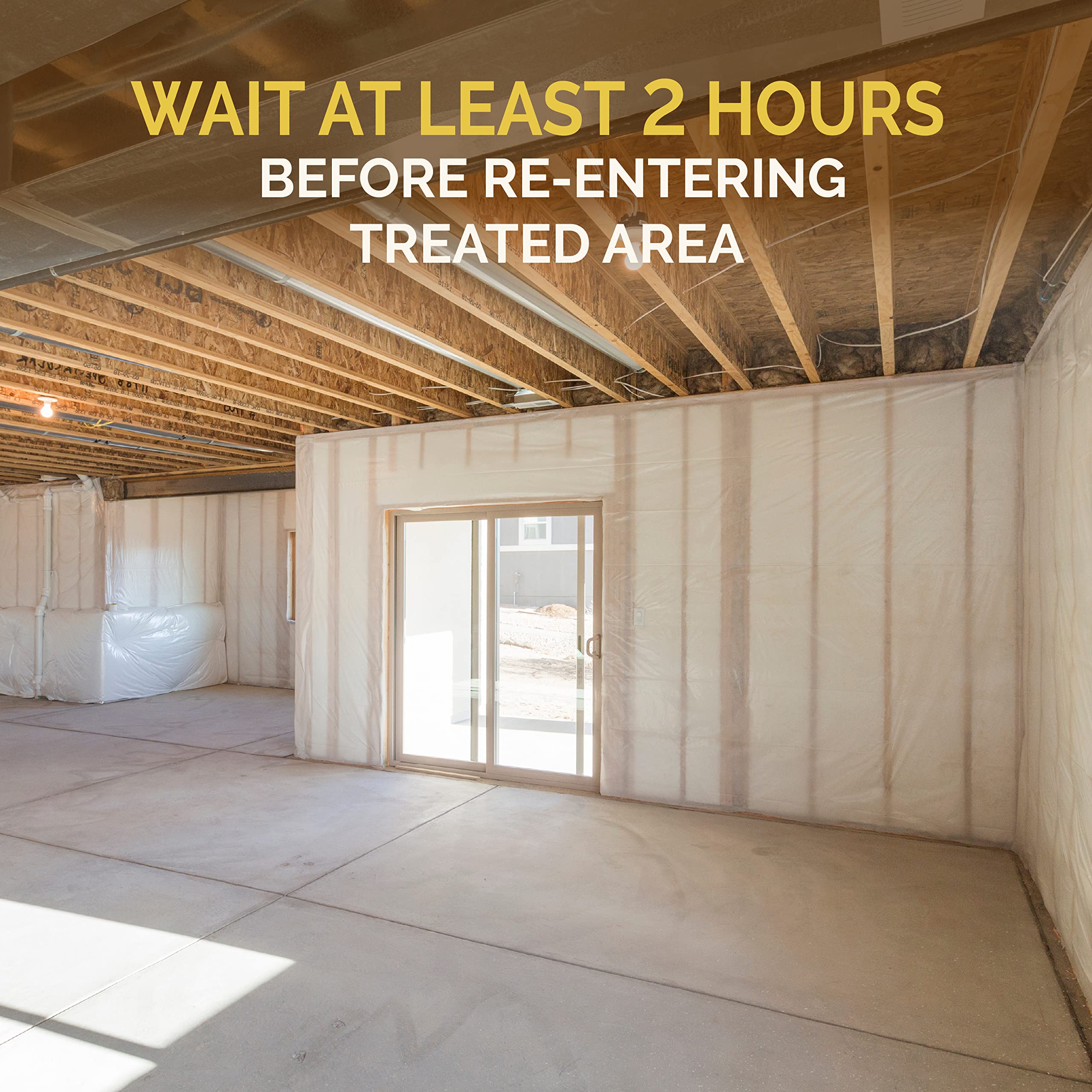 Indoor application of HOT SHOT Bedbug & Flea Fogger in living space