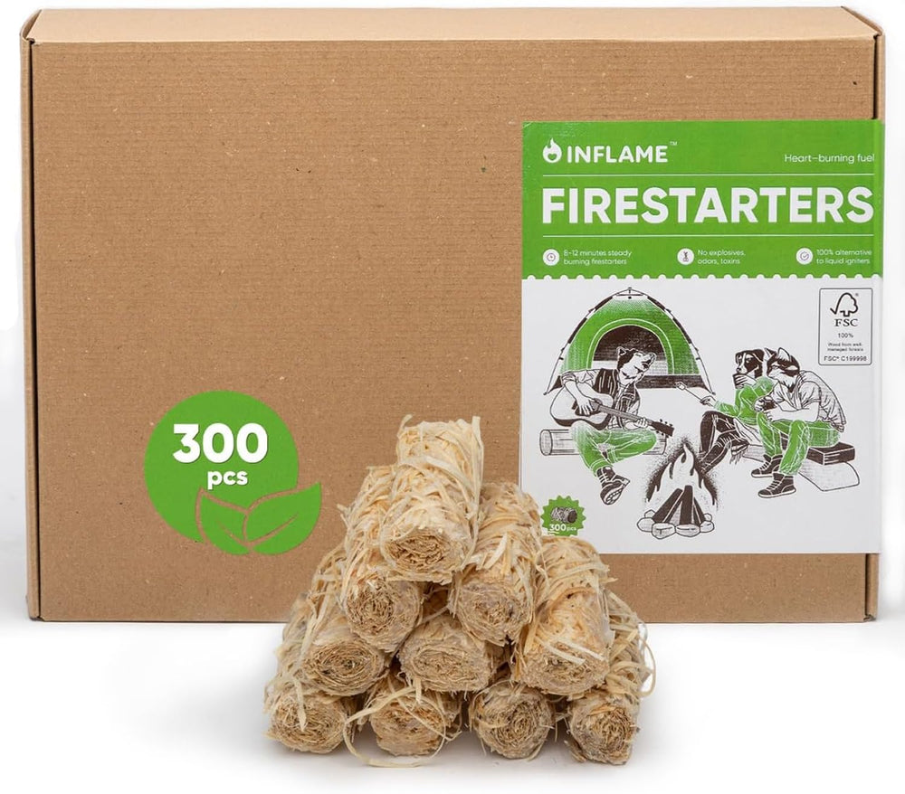Inflame Fire Starters 300 pcs pack front view