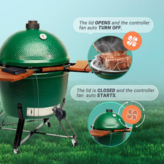 Inkbird BBQ Smoker Controller ISC-027BW with smartphone app interface