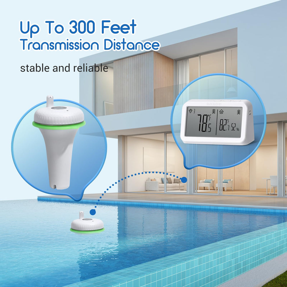 Inkbird IBS-P02R thermometer in an aquarium