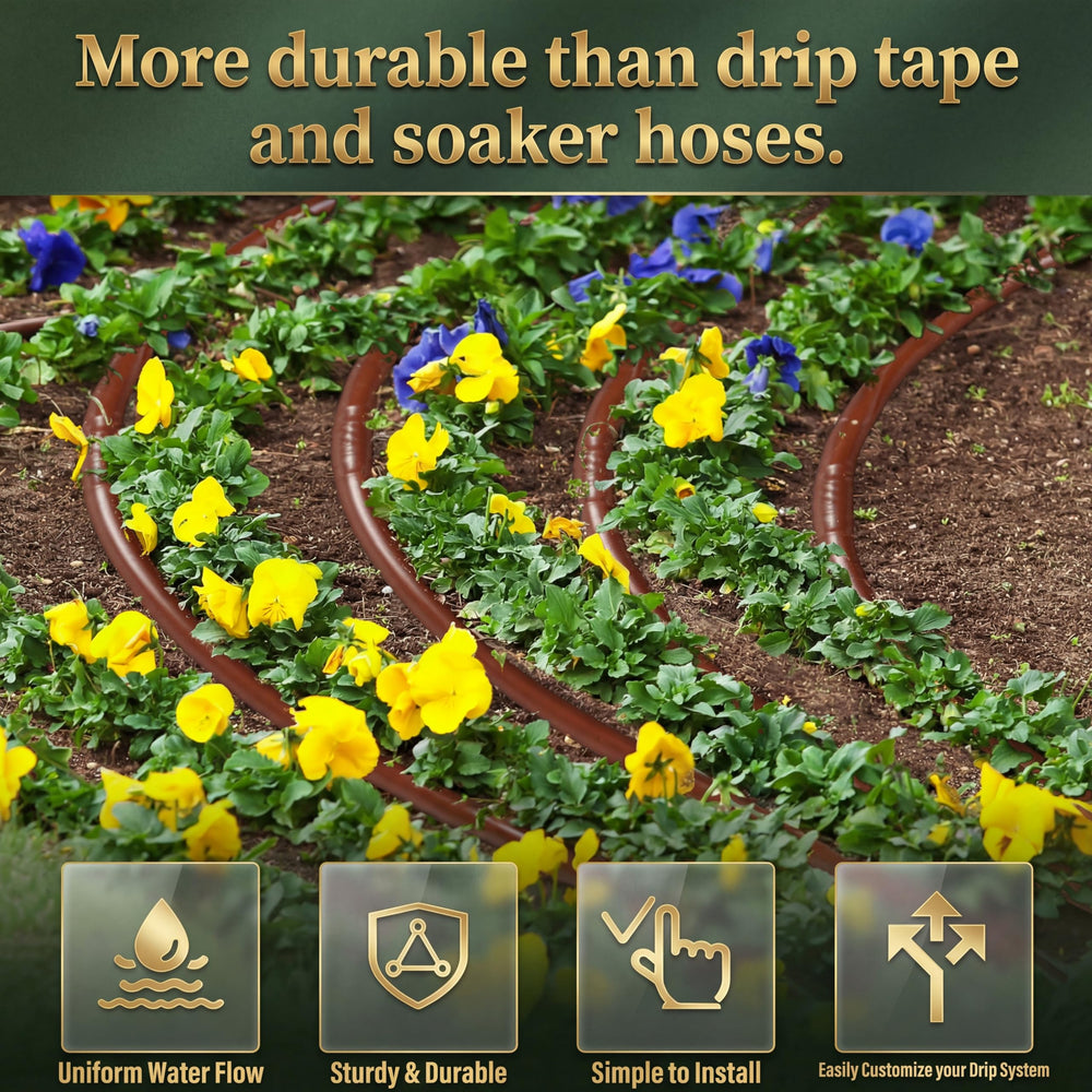 Innconee drip irrigation tubing brown in packaging