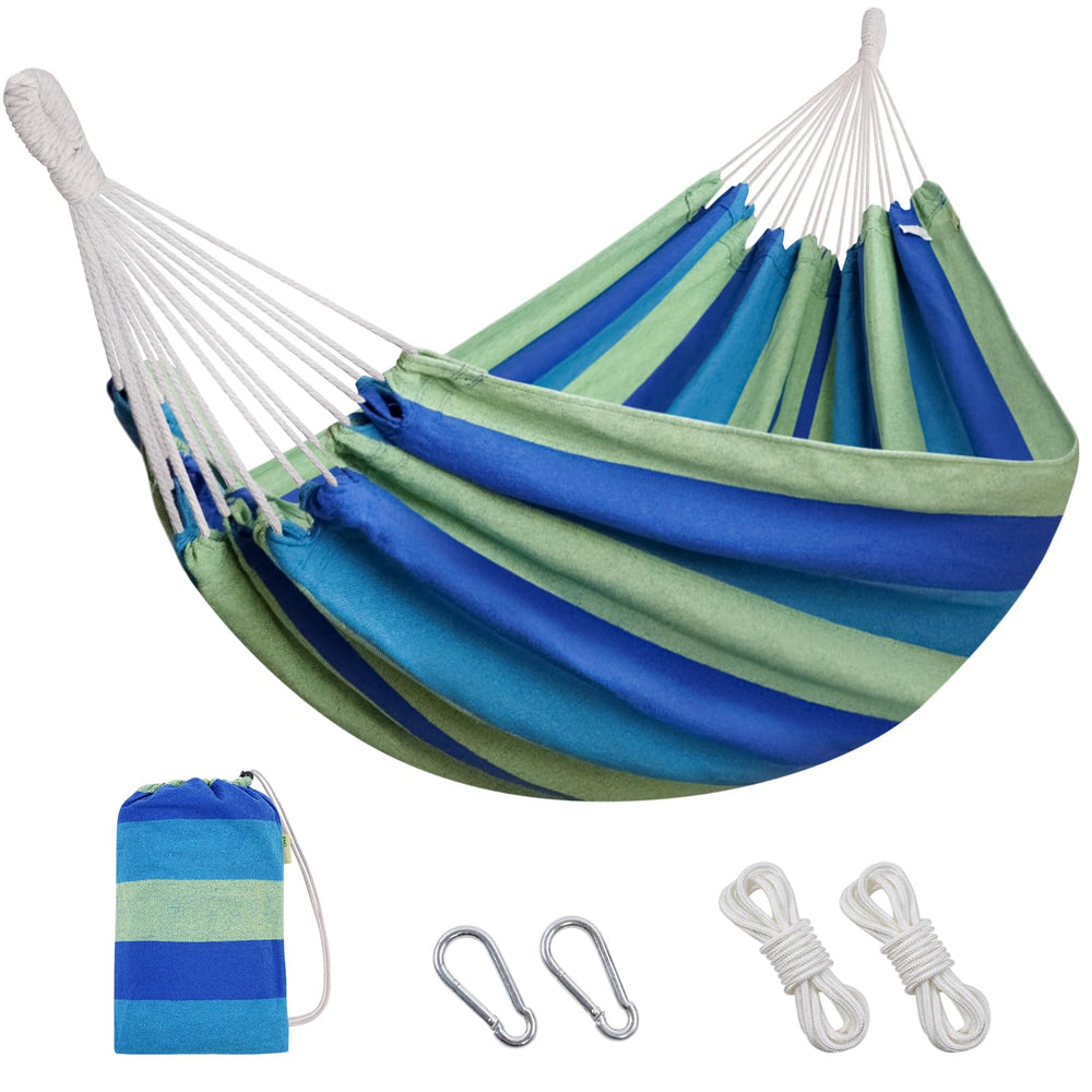 INNO STAGE Brazilian Hammock in Blue Green with tree straps