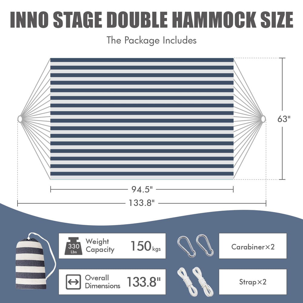 INNO STAGE Double Hammock setup in backyard
