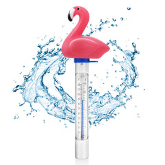 Inpool Flamingo Pool Thermometer front view with large display