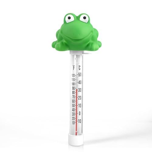 Inpool Floating Pool Thermometer, Frog Design front view