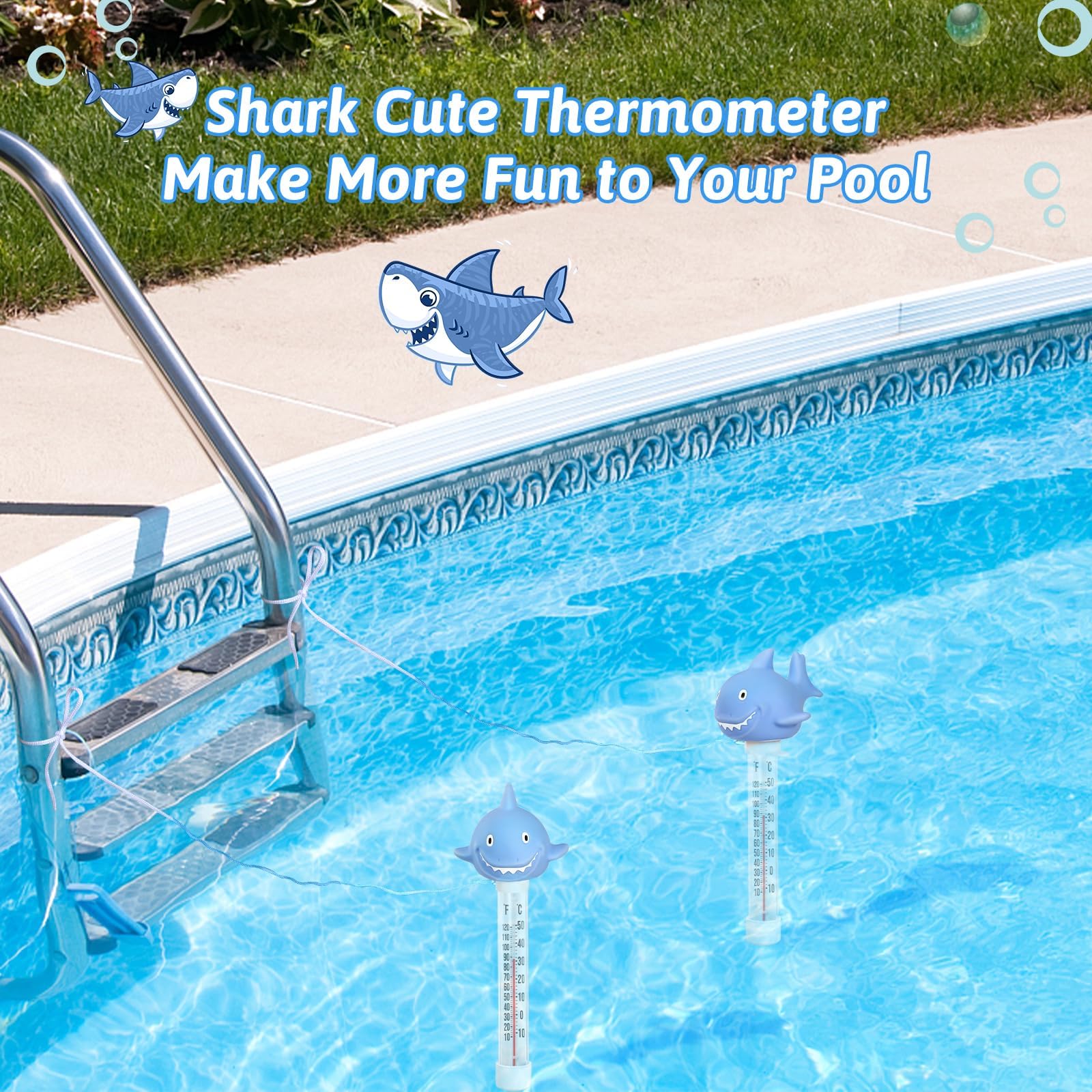 Inpool Floating Pool Thermometer packaging and design