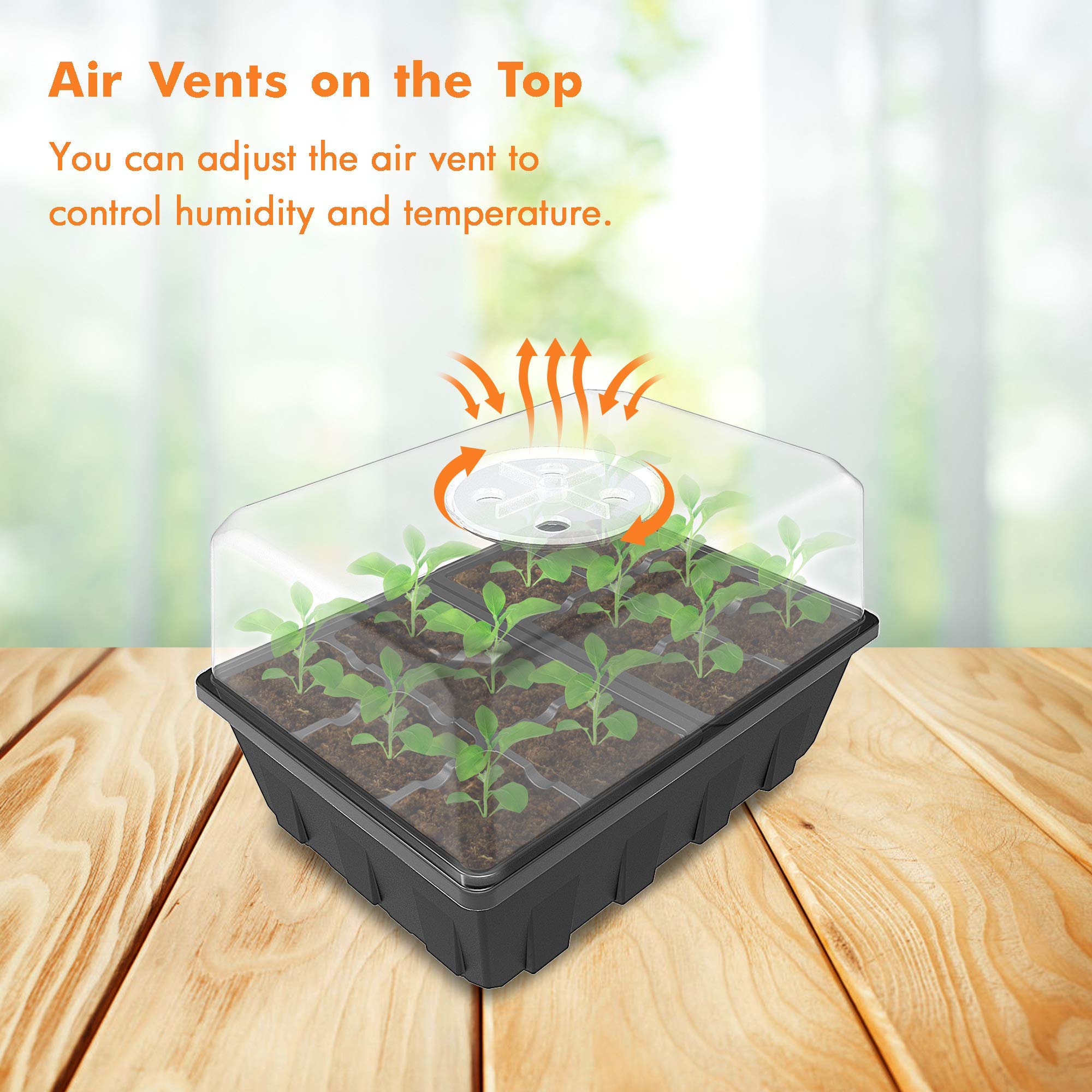 Insert tray of Gardzen Seed Starter Kit with drainage holes