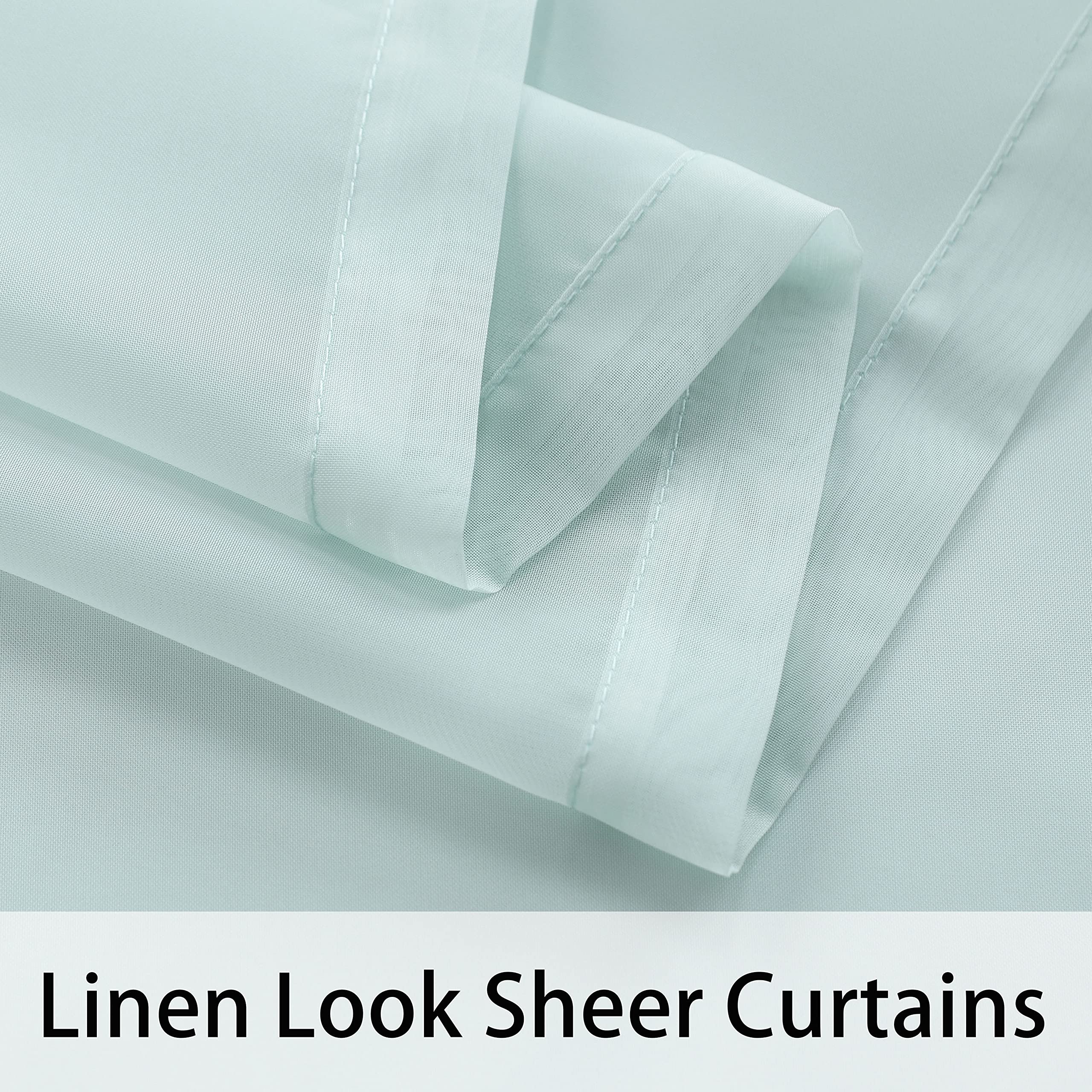 Inside view of BONZER Outdoor Curtains with sunlight filtering