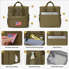 Inside view of Maelstrom lunch box with pockets