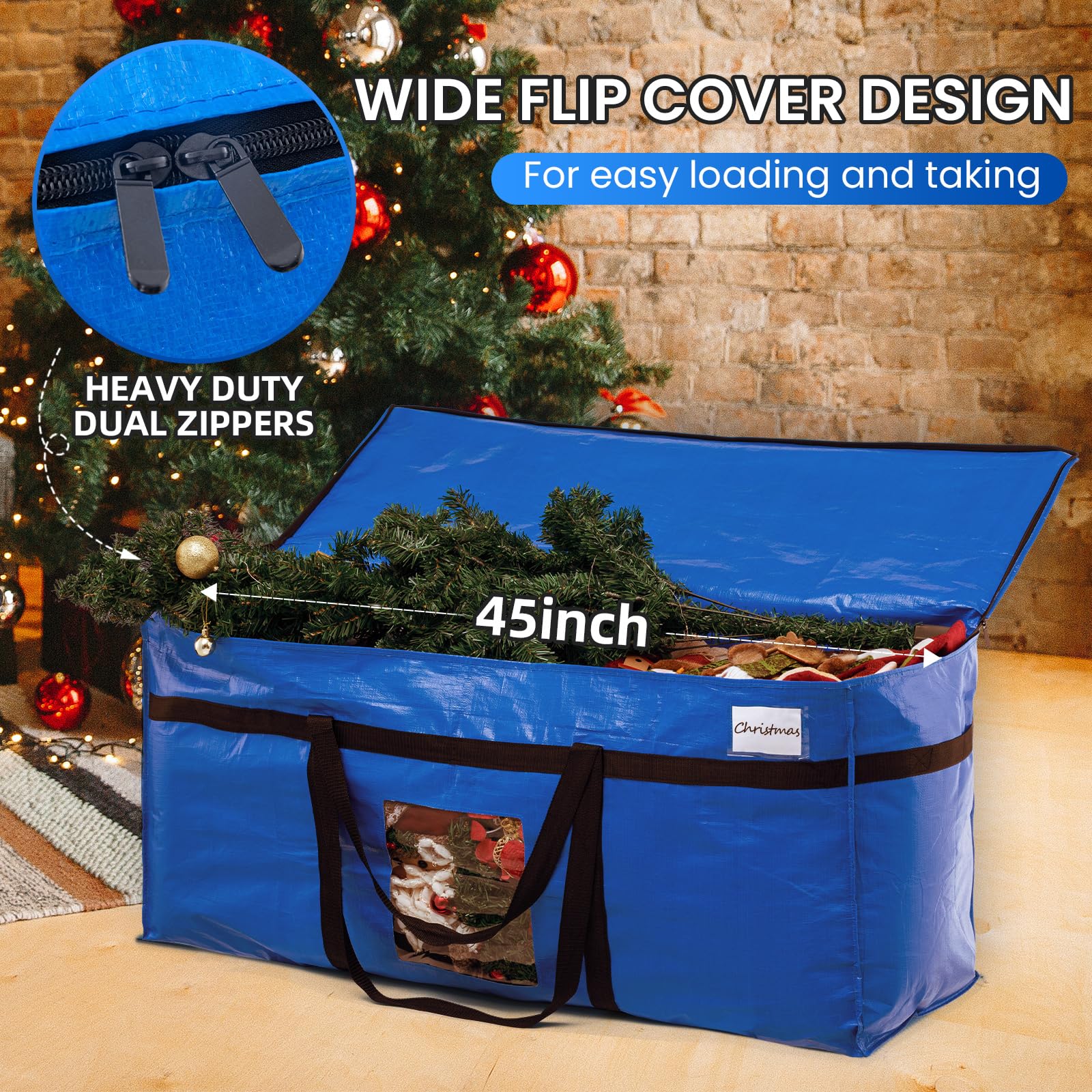 Inside view of TAILI storage bag with items