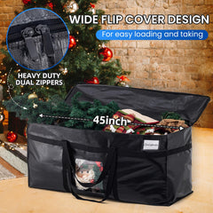 Inside view of TAILI storage bag with large capacity for bulky items