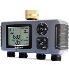 Insoma 4-Zone Water Timer front view with large display