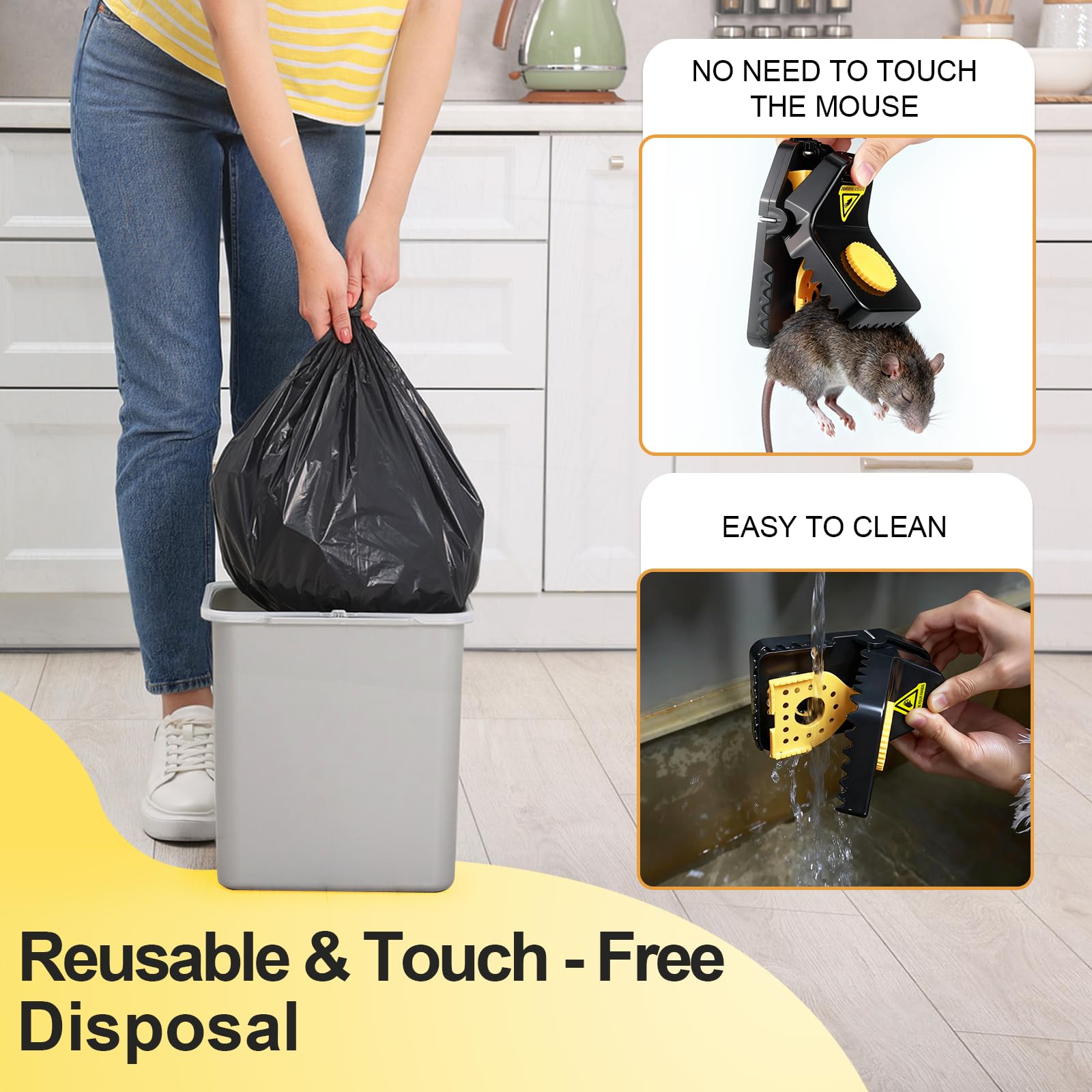 Insoma Mouse Trap with sharp teeth design for efficiency