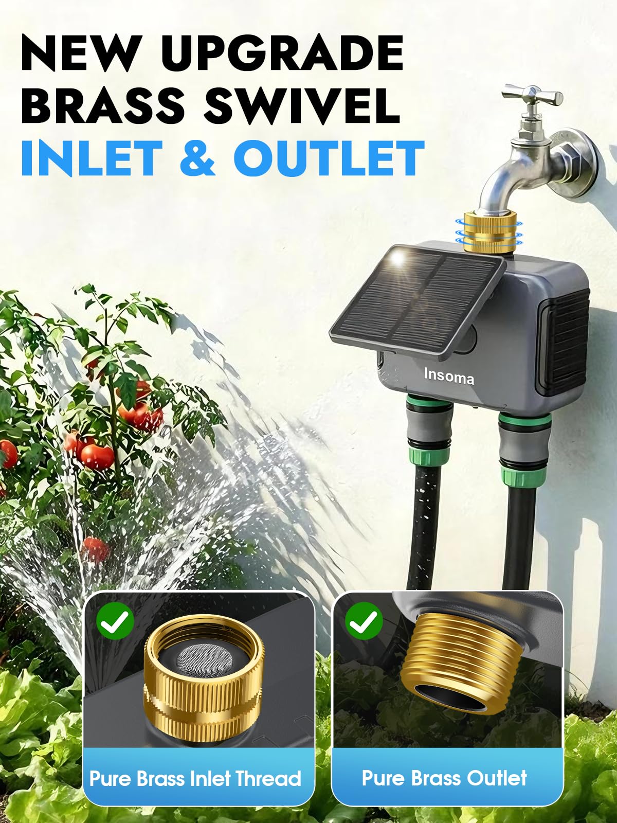Insoma Solar WiFi Water Timer Smart Life App interface