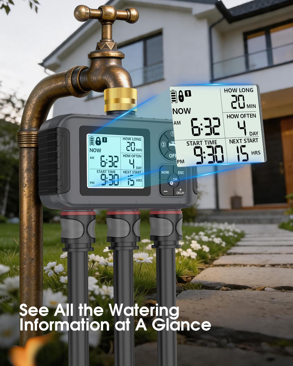 Insoma Water Timer dimensions and specifications